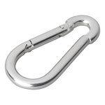 Mousqueton metal 6x60mm x10 pieces