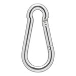 Mousqueton metal 6x60mm x10 pieces
