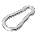 Mousqueton en metal 8x80mm x10 pieces