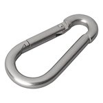 Mousqueton acier inoxydable 8x80mm x10 pieces