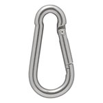 Mousqueton acier inoxydable 8x80mm x10 pieces