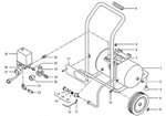 Compresseur de chantier mobile hos 10 bars, 10 liter