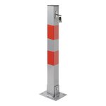 Borne de stationnement avec serrure