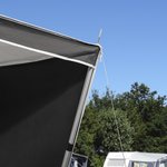 Mat de tente telescopique 3 pieces 93-230 cm - lot de 2 pieces