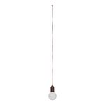 Lampe retro XL motif bois avec cordon 90cm