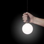 Lampe retro XL motif bois avec cordon 90cm