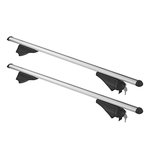 Barres de toit pour rails de toit fermes 120cm aluminium 75kg