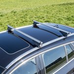 Porte-bagages de toit pour rail de toit ferme 120 cm aluminium 75 kg