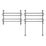 Porte-bagages pour chien 2x2 tubes metalliques