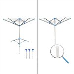etendoir rotatif avec base et 3 piquets