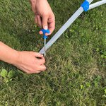 etendoir rotatif avec base et 3 piquets