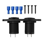 Kit d'encastrement : prise DIN + port USB double type A 2x2100mA