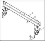 Grue portique mobile 2 ton
