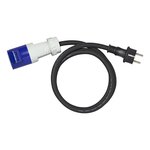 Rallonge 150 cm 3x2,5 mm² de la prise Schuko vers la prise CEE