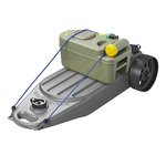 Reservoir d'eaux usees Wastemaster 38L gris