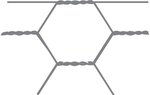Treillis hexagonal Avigal 13x0,7 50 cm x 10 m
