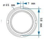 Prise pour ecrou de transmission (bus 8 vitesses) scania 65mm