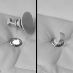 Support a ventouse pour kit d'isolation de fenetre - Lot de 4