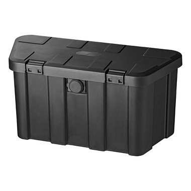 Coffre de rangement pour remorque en plastique 45L avec cadenas de combinaison de chiffres