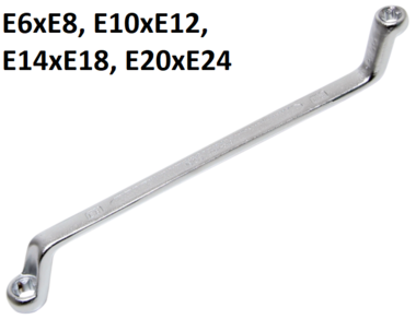 Cle a double anneau, E-profil, E6xE8