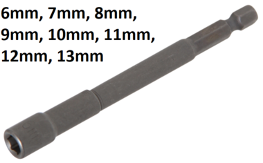 CHASSE GOUPILLES LONGS 150mm JBM de, 3, 4, 5, 6, 7 et 8 mm