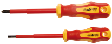 2 pieces Jeu de tournevis de VDE electricien