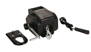 Treuil de bateau 12V, 907kg 9,2m