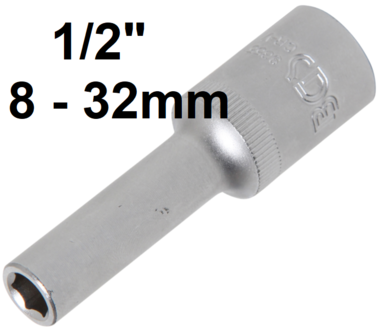 1/2 Dr. Deep Socket, Pro Torque, 8 mm