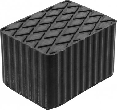 Bgs technic Rubberen pad voor hefplatforms 160 x 120 x 100 mm