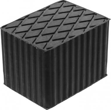 Bgs technic Rubberen pad voor hefplatforms 160 x 120 x 115 mm