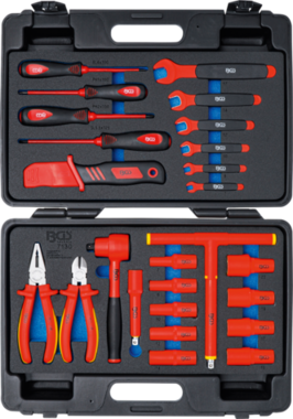 Caisse a outils pour cles a douilles VDE 26 pieces