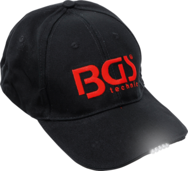 Casquette de baseball BGS avec lumiere LED