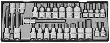 Module de 27 douilles tournevis Hex - XZN 1/2