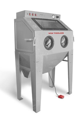 Cabine de sablage 350 l avec aspiration + t te sablage fixe