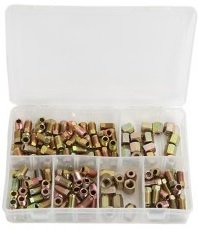 Assortiment d'ecrous de conduite de frein 135 pcs