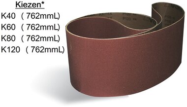 Bandes abrasives metal / bois 75x762 mm