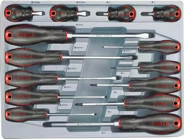 Module de 14 tournevis pour vis Fente & Pozidriv