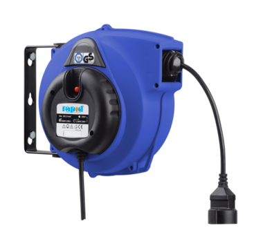 Enrouleur de cable automatique professionnel 230 V~ avec 15 m de cable