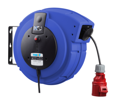 Enrouleur de cable 400 V automatique professionnel avec 15 m de cable