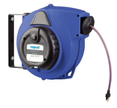 Enrouleur de cable automatique professionnel avec 15 m de cable LAN