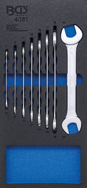 Porte-outils 1/3: Porte-cles a double extremite ouverte 6 - 22 mm 8 pcs.