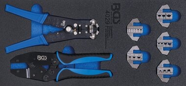 Porte-outils 1/3: Outil a sertir et pinces a denuder 12 pcs