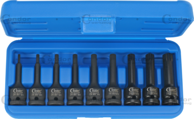 Cle a douille electrique 9 pieces 1/2 cannelure M4-M16