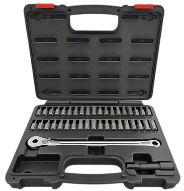 Jeu d'embouts avec cle a cliquet 40 pieces