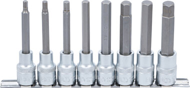 Jeu de douilles a embouts (1/2) six pans interieurs 5 - 13 mm 8 pieces