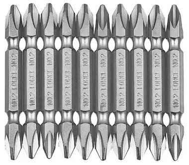 Embout double Philips 1/4 PH.2 10 pieces