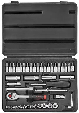 Coffret de 46 douilles & accessoires 1/4