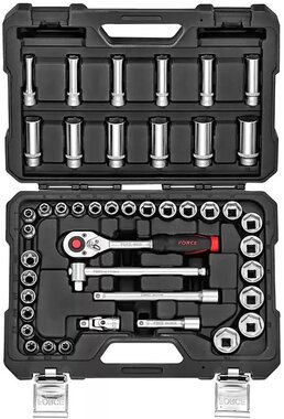 Coffret de douilles E-torx & flancs 3/8 - 44 pieces