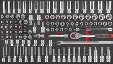 Jeu de douilles 1/2 combinees 116 pieces