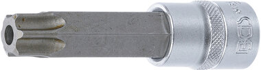 Douille a embouts longueur 100 mm (1/2) profil T (pour Torx) avec percage T80